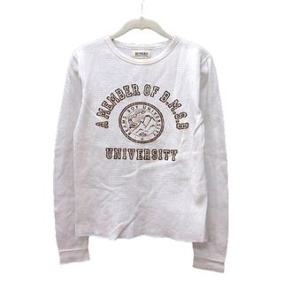 ビームスボーイ(BEAMS BOY)のビームスボーイ BEAMS BOY カットソー クルーネック プリント 長袖 白(カットソー(長袖/七分))