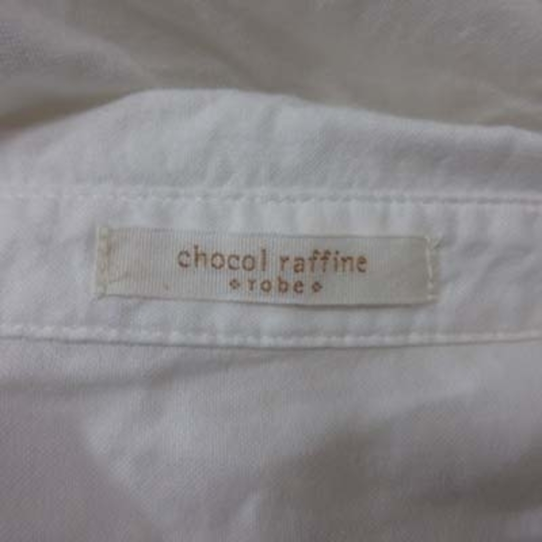 chocol raffine robe(ショコラフィネローブ)のショコラフィネローブ シャツ ブラウス オープンカラー 長袖 F 白 ホワイト レディースのトップス(シャツ/ブラウス(長袖/七分))の商品写真