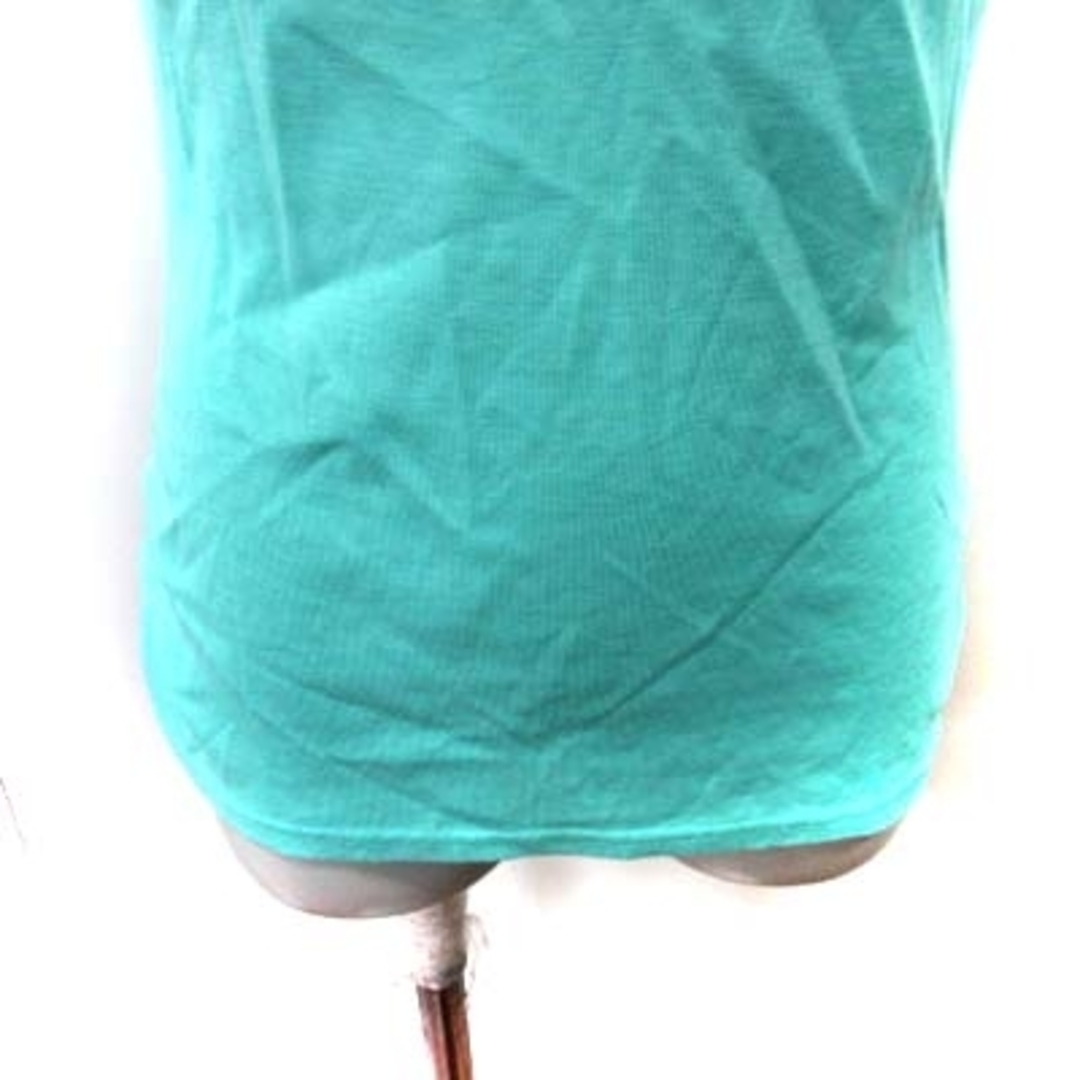 22 OCTOBRE(ヴァンドゥーオクトーブル)の22オクトーブル カットソー 半袖 カットアウト 緑 ミントブルー /YI レディースのトップス(カットソー(半袖/袖なし))の商品写真