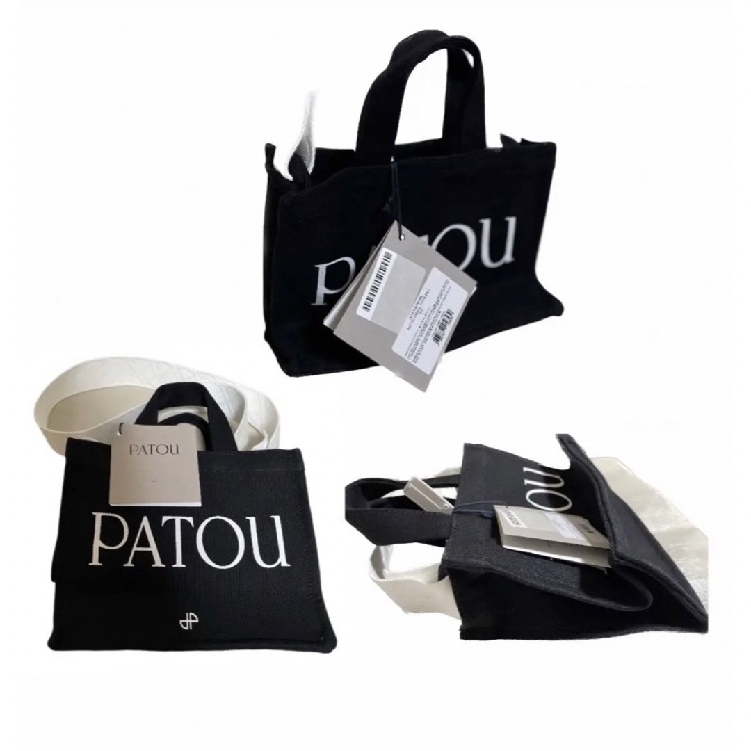 【PATOU】タグ付　新品未使用★コットン スモール キャンバストートBlack 2