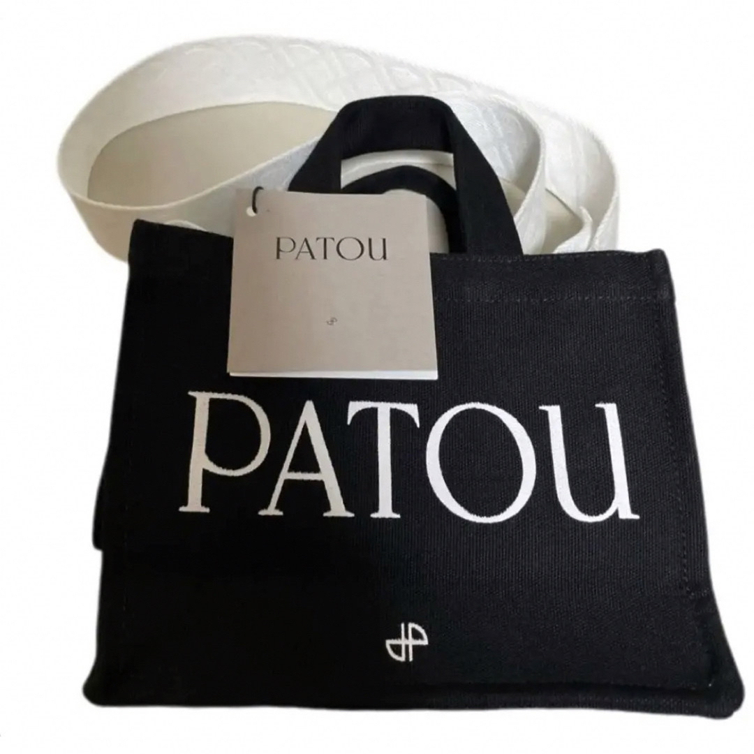 PATOU】タグ付 新品未使用☆コットン スモール キャンバストートBlack