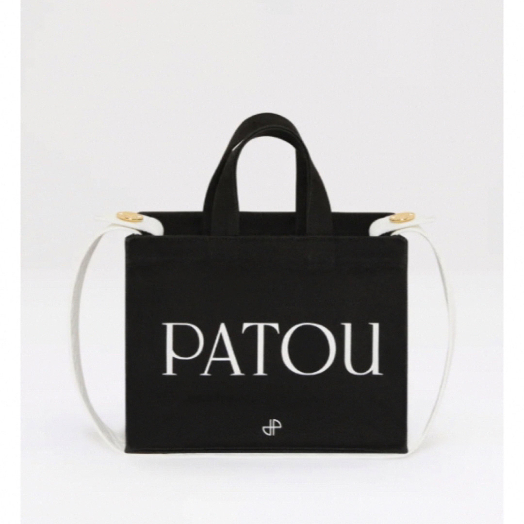 【PATOU】タグ付　新品未使用★コットン スモール キャンバストートBlack