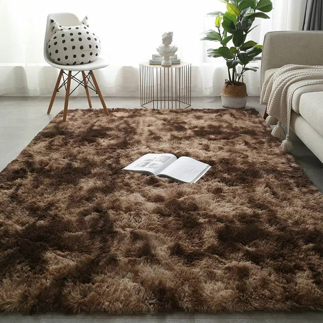 【色: ダークブラウン】らぐまっと3畳 洗える 夏用ラグマットカーペット地毯絨毯