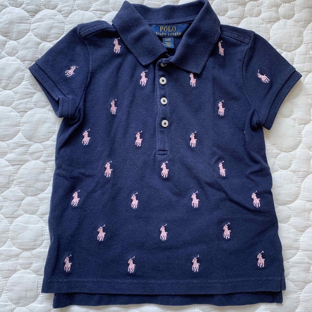 POLO RALPH LAUREN(ポロラルフローレン)のPOLO RALPH LAUREN ポロラルフローレン◆ポロシャツ◆4T◆110 キッズ/ベビー/マタニティのキッズ服女の子用(90cm~)(Tシャツ/カットソー)の商品写真