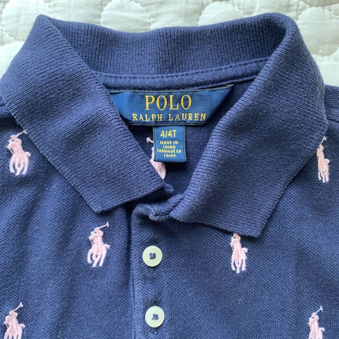 POLO RALPH LAUREN(ポロラルフローレン)のPOLO RALPH LAUREN ポロラルフローレン◆ポロシャツ◆4T◆110 キッズ/ベビー/マタニティのキッズ服女の子用(90cm~)(Tシャツ/カットソー)の商品写真