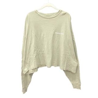 アングリッド(Ungrid)のアングリッド Tシャツ カットソー 長袖 ドルマンスリーブ プリント F 緑(カットソー(長袖/七分))