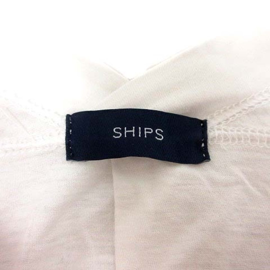 SHIPS(シップス)のSHIPS ロングカーディガン カットソー 長袖 ONE 白 ホワイト /YK レディースのトップス(カーディガン)の商品写真