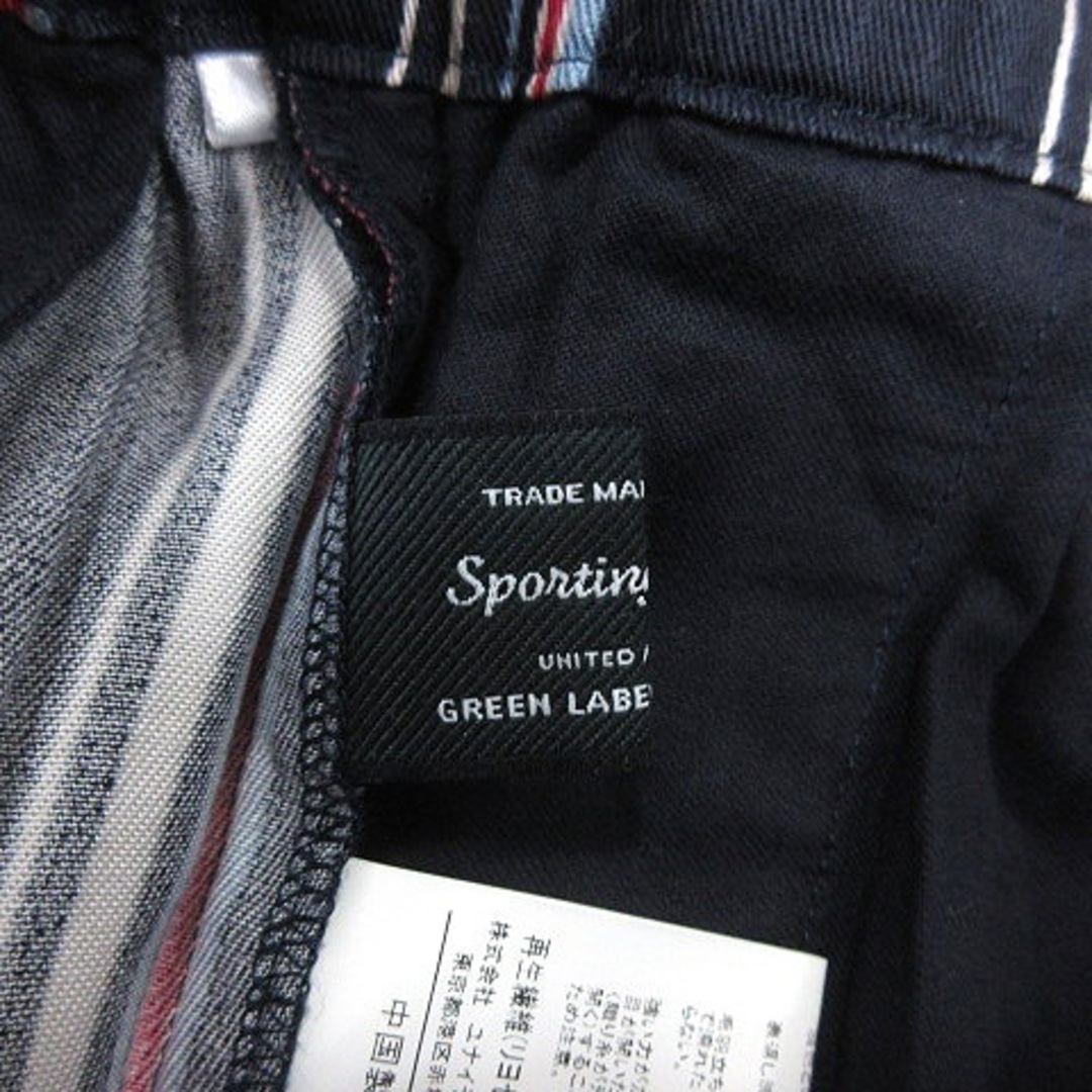 UNITED ARROWS green label relaxing(ユナイテッドアローズグリーンレーベルリラクシング)のグリーンレーベルリラクシング ワイドパンツ イージー ストライプ 38 紺 レディースのパンツ(その他)の商品写真
