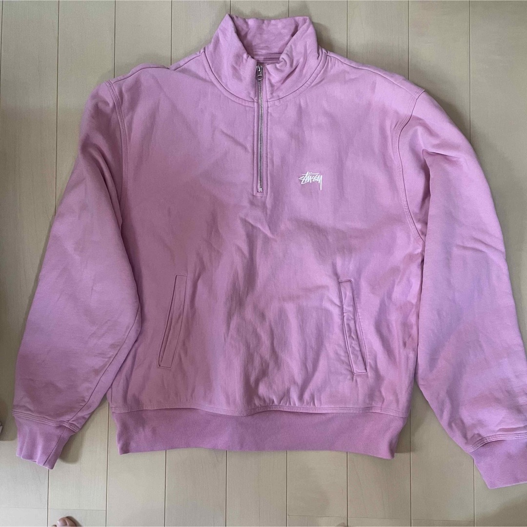 stussy ハーフジップ ピンク