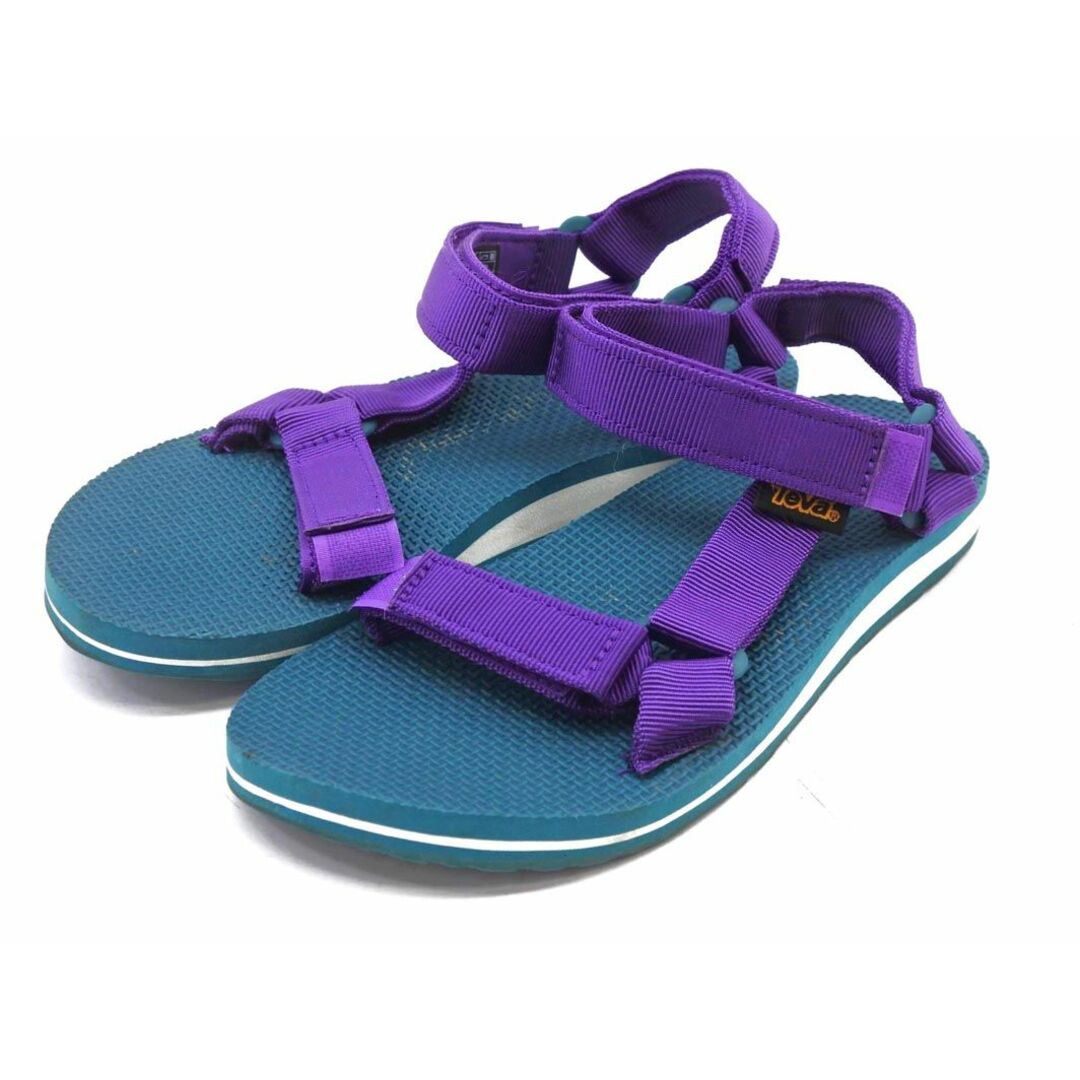 Teva(テバ)のTeva テバ 1003987 ORIGINAL UNIVERSAL オリジナル ユニバーサル スポーツ サンダル size22/青緑ｘ紫  ■◆ レディース レディースの靴/シューズ(サンダル)の商品写真