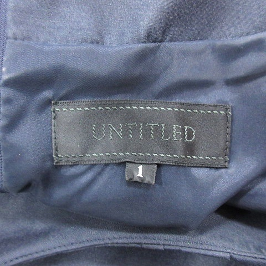 UNTITLED(アンタイトル)のアンタイトル UNTITLED ワンピース ひざ丈 五分袖 1 紺 ネイビー レディースのワンピース(ひざ丈ワンピース)の商品写真