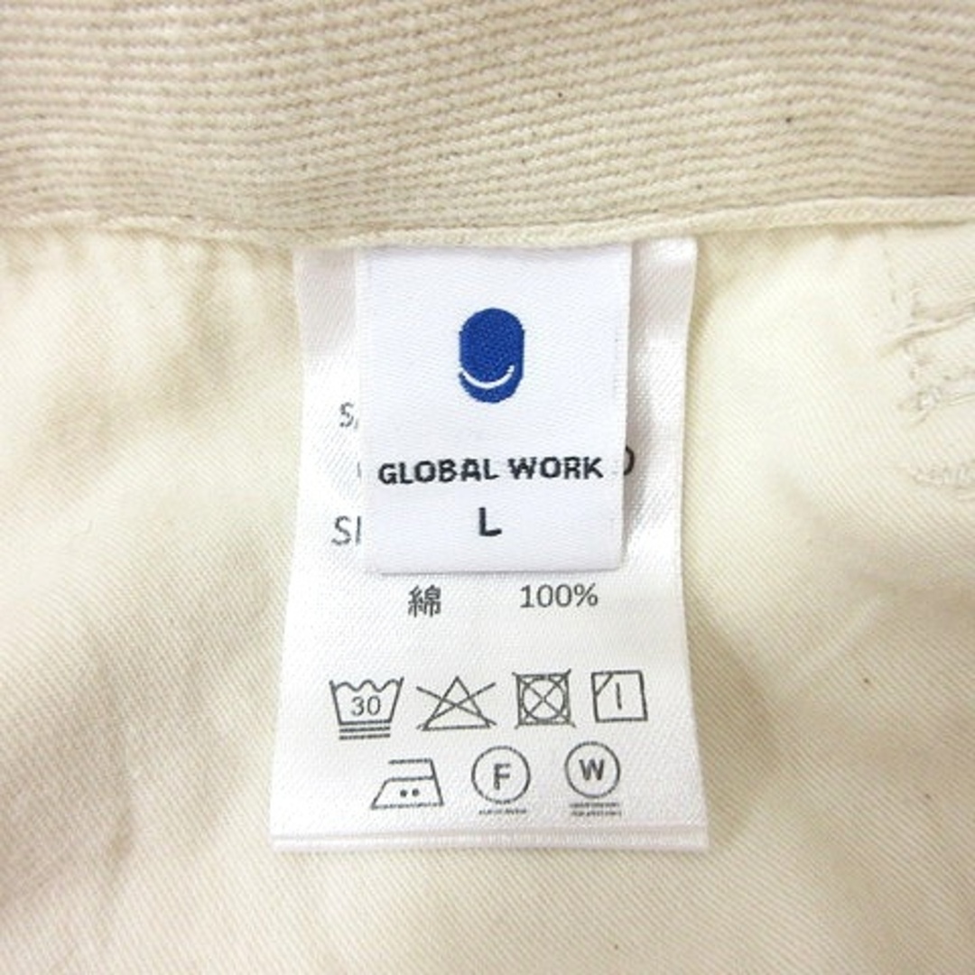 GLOBAL WORK(グローバルワーク)のグローバルワーク GLOBAL WORK チノパンツ ストレート L 白 レディースのパンツ(チノパン)の商品写真