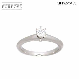 ティファニー(Tiffany & Co.)のティファニー TIFFANY&CO. ソリティア ダイヤ 0.23ct E/VVS1/3EX 7号 リング Pt プラチナ【鑑定書付き】VLP 90185041(リング(指輪))