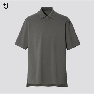新品　ユニクロ　+J リラックスフィットポロシャツ(半袖) オリーブ　XLサイズ