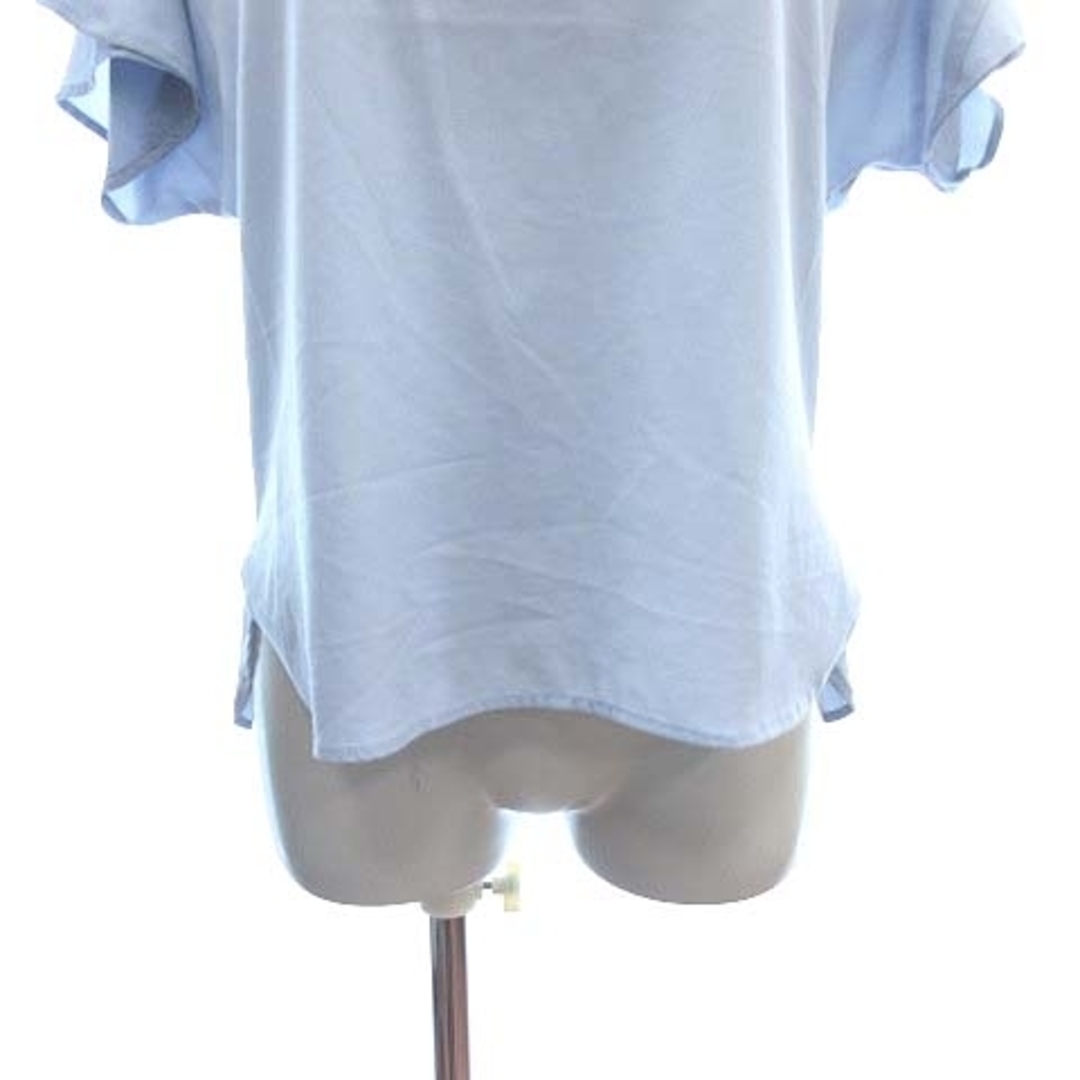 AG by aquagirl(エージーバイアクアガール)のエージーバイアクアガール ブラウス フレンチスリーブ ボートネック M 水色 レディースのトップス(シャツ/ブラウス(半袖/袖なし))の商品写真