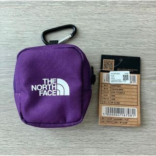 ザノースフェイス(THE NORTH FACE)のTHE NORTH FACE ノースフェイス ミニポーチ 韓国限定 紫 新品(ポーチ)