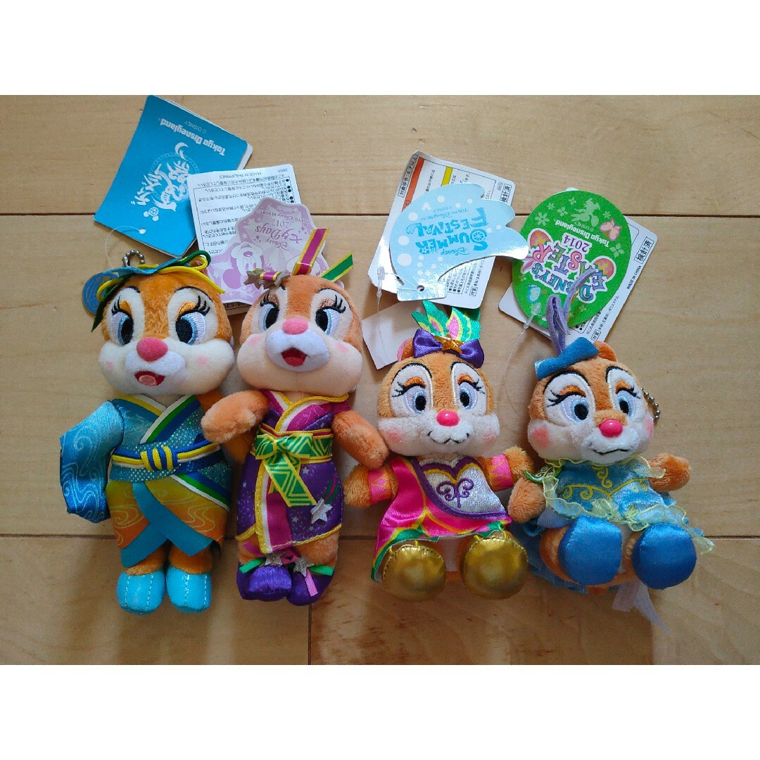 Disney - ぬいぐるみバッジ クラリス 4体セット ディズニーの Disney - ぬいぐるみバッジ クラリス 4体セット ディズニーの