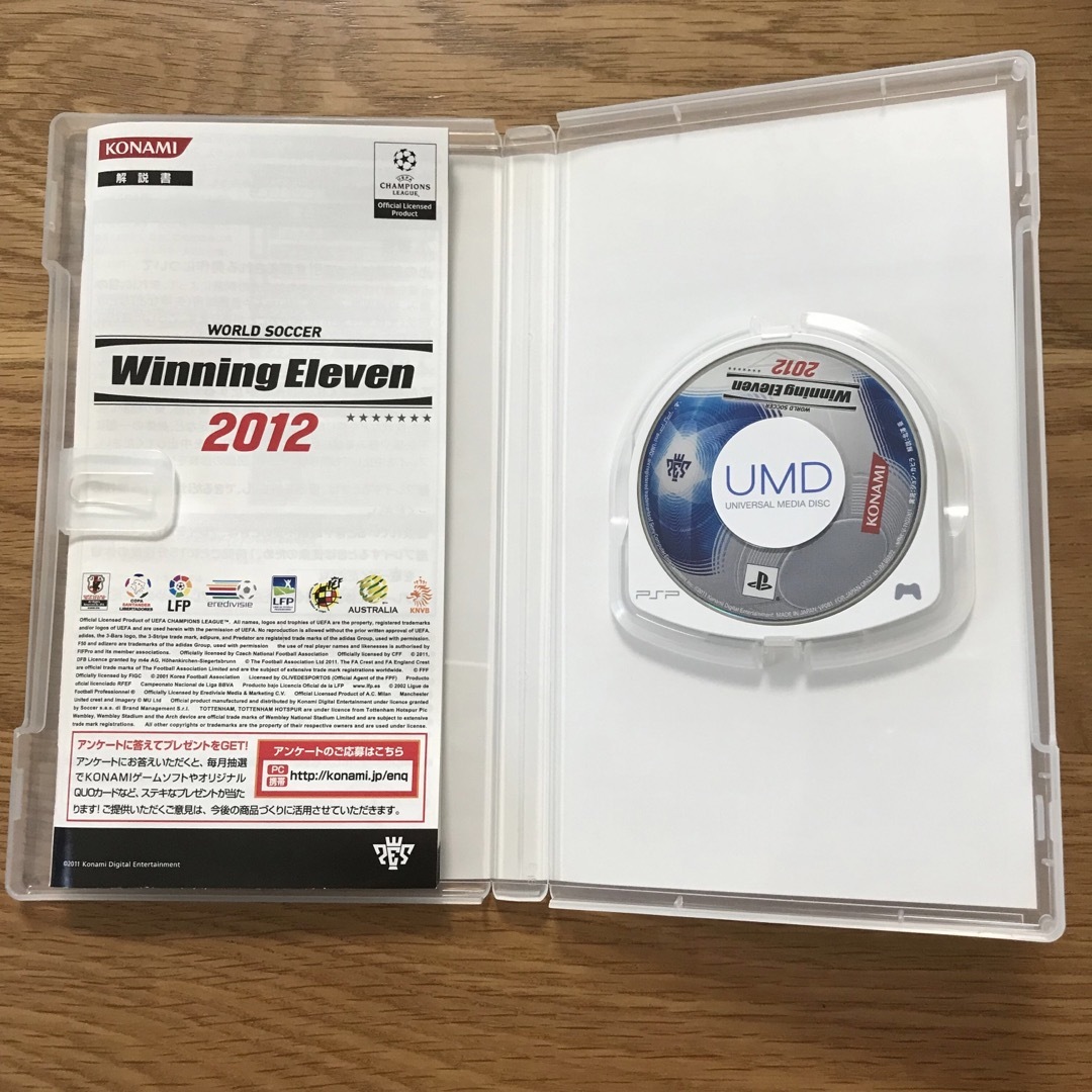 KONAMI(コナミ)のワールドサッカー ウイニングイレブン 2012 PSP エンタメ/ホビーのゲームソフト/ゲーム機本体(携帯用ゲームソフト)の商品写真