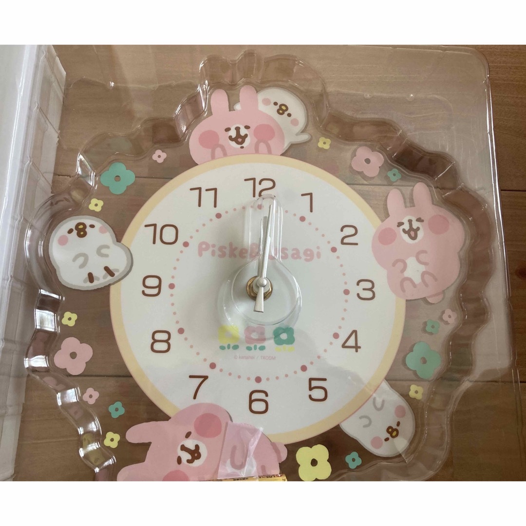 【カナヘイの小動物】アクリル壁掛け時計（ピスケとうさぎ）KNS-007 エンタメ/ホビーのおもちゃ/ぬいぐるみ(キャラクターグッズ)の商品写真