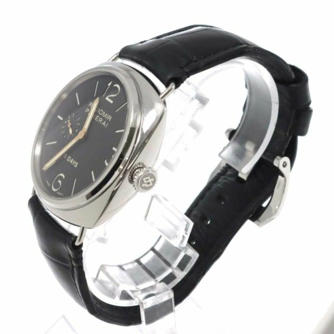 パネライ PANERAI ラジオミール 8デイズ PAM00190 メンズ 腕時計 ブラック 文字盤 裏スケルトン 手巻き ウォッチ Radiomir VLP 90194363