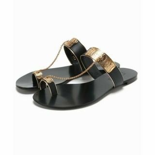 ドゥーズィエムクラス(DEUXIEME CLASSE)の【美品】CASADEI  GOLD CHAIN サンダル　ドゥーズィエムクラス(サンダル)