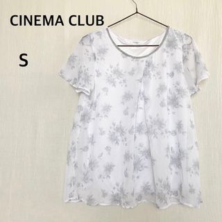 シネマクラブ(CINEMA CLUB)のCINEMA CLUB シネマクラブ　半袖　花柄　トップス　Sサイズ(カットソー(半袖/袖なし))