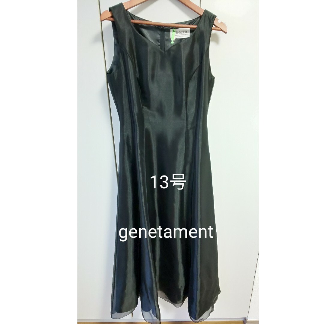 フォーマルドレス 黒 13号 レディースのフォーマル/ドレス(ロングドレス)の商品写真