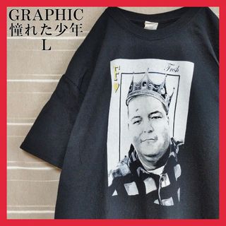 ギルタン(GILDAN)のノトーリアスBIGに憧れた少年人物バンドバンtグラフィックTシャツtシャツL黒(Tシャツ/カットソー(半袖/袖なし))