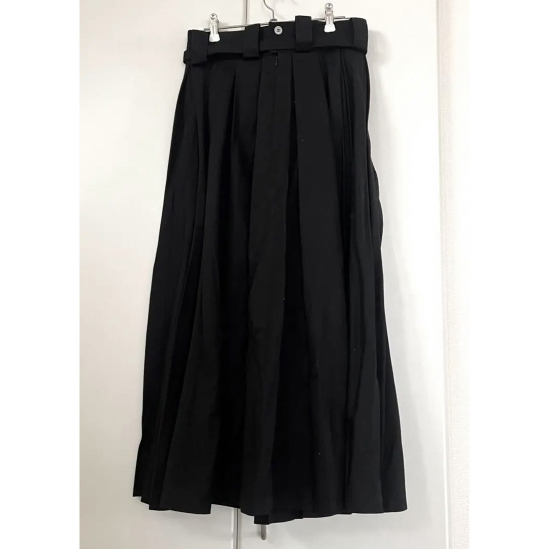 foufou スーパータックロングスカート 黒M レディースのスカート(ロングスカート)の商品写真