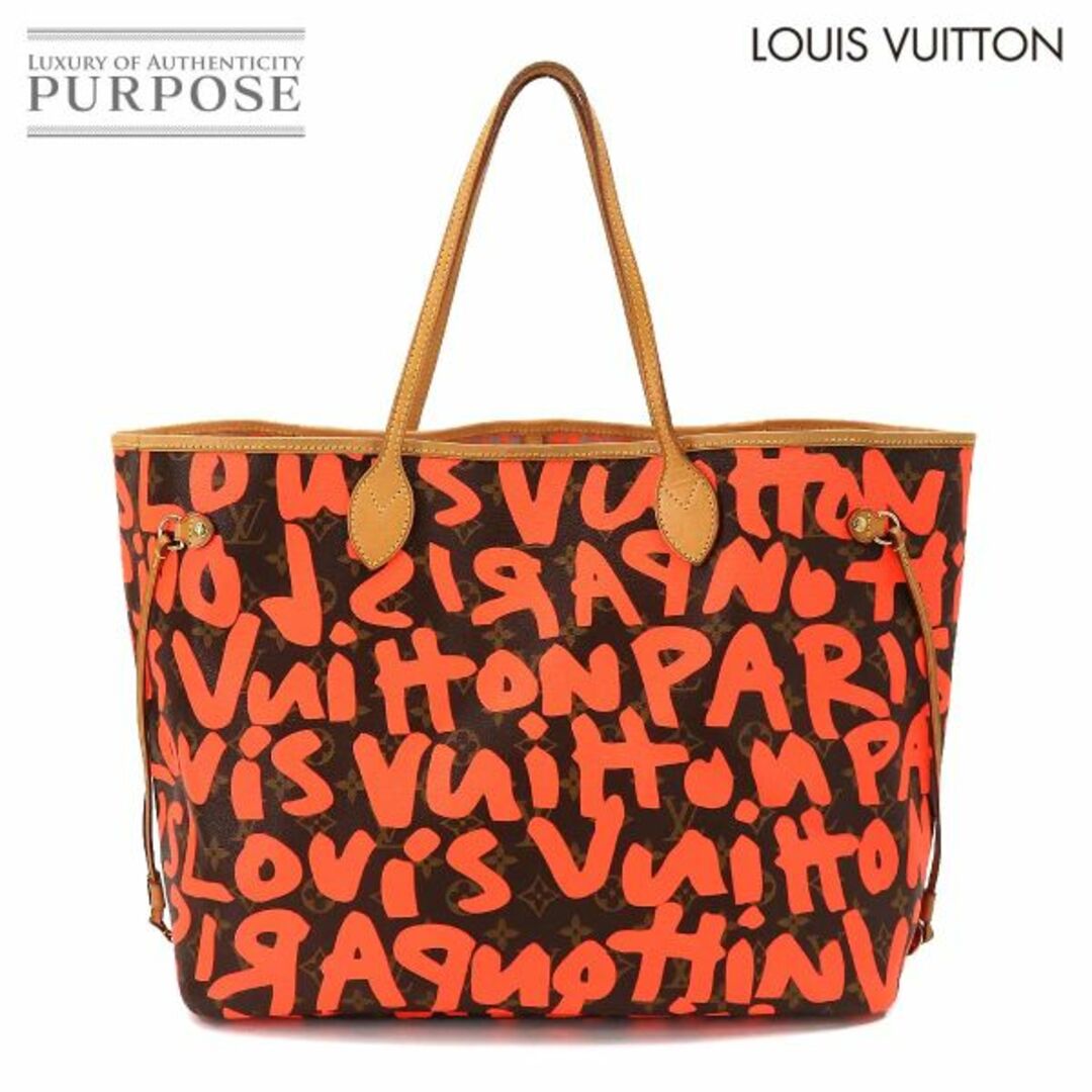 ルイ ヴィトン LOUIS VUITTON モノグラム グラフィティ ネヴァーフル GM トート バッグ オランジュ M93702 ゴールド 金具 VLP 90189497