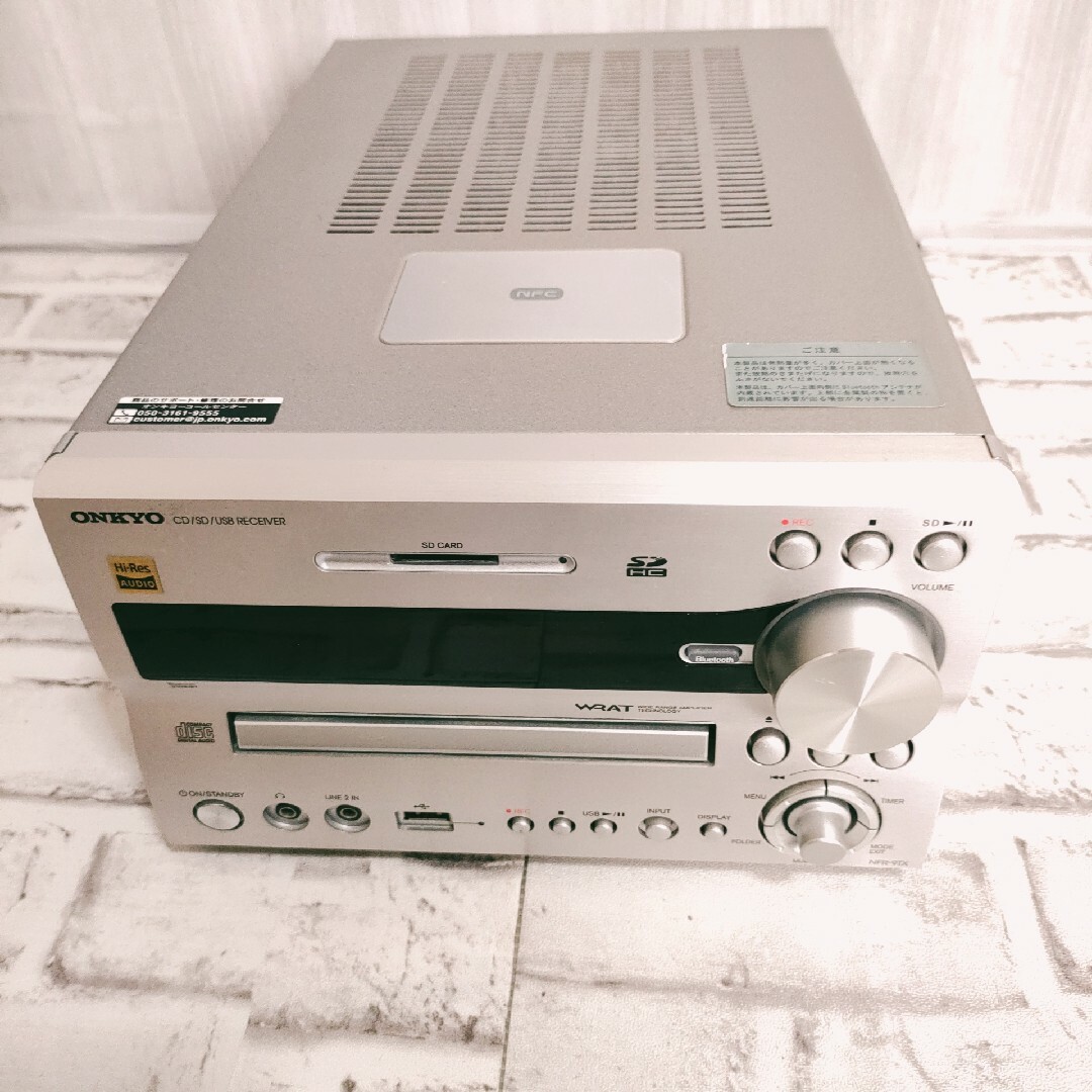 暖色系 美品 オンキョー CD SD USBレシーバー NFR-9TX シルバー 廃盤