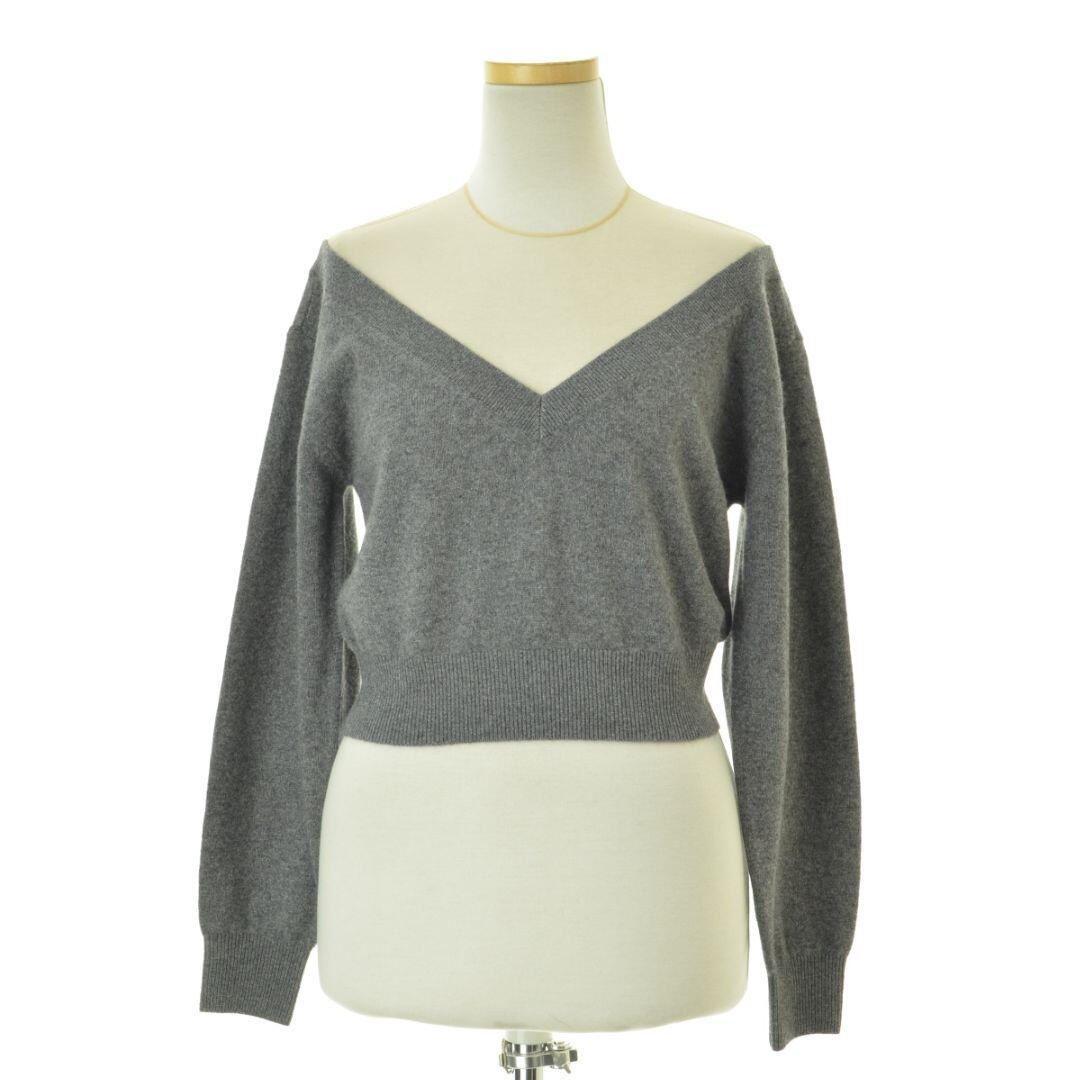 【ALEXANDERWANG】CROPPED V NECK PULLOVER