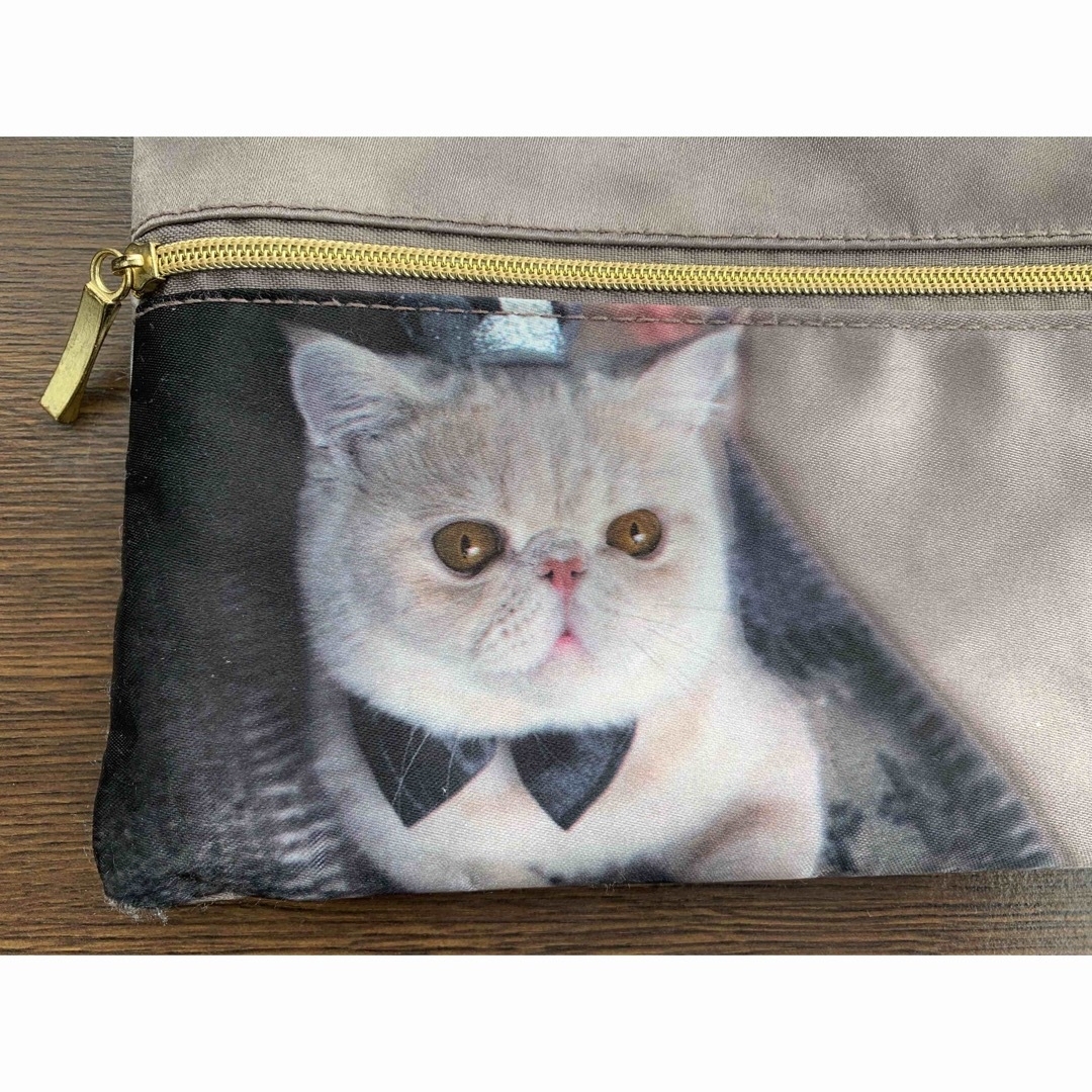 MAQUIA マキア付録　人気猫マッシュプリントポーチ レディースのファッション小物(ポーチ)の商品写真