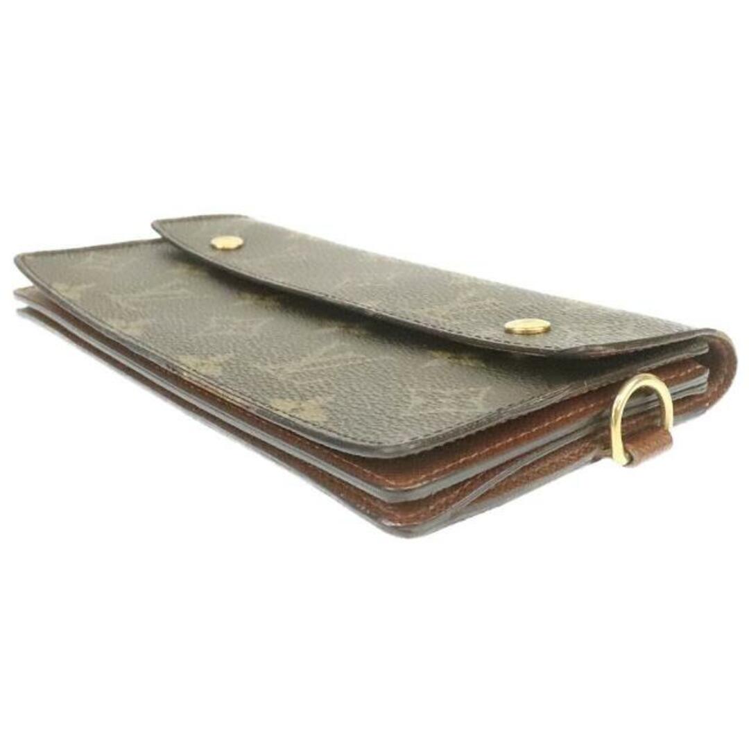 ルイヴィトン 二つ折り長財布 ポルトフォイユ アコルディオン M58008 中古 モノグラム ブラウン LOUIS VUITTON 【中古】 | チェーンストラップ欠品 ロングウォレット ユニセックス ファッション ビジネスシーン サイフ シンプル ビトン LV ブランド小物 Bランク