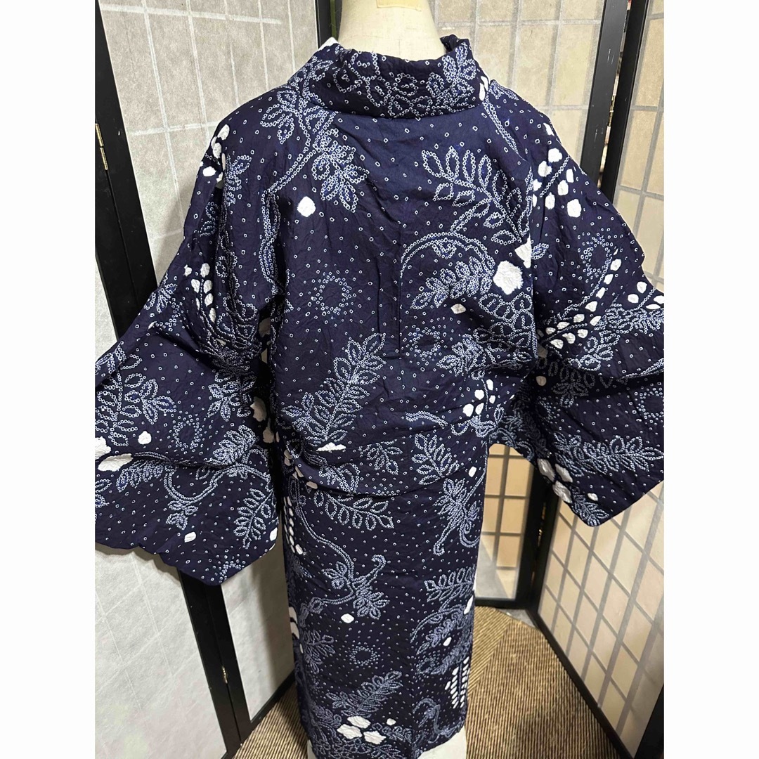 浴衣美品逸品!有松鳴海総絞り浴衣2点セット裄丈69 | legaleagle.co.nz
