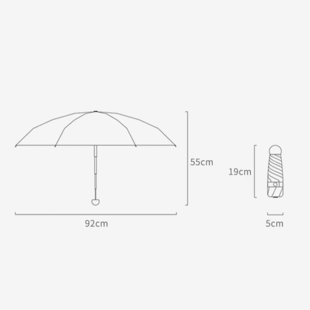 折り畳み傘 軽量 レディース コンパクト 日傘 uvカット　晴雨兼用 レディースのファッション小物(傘)の商品写真