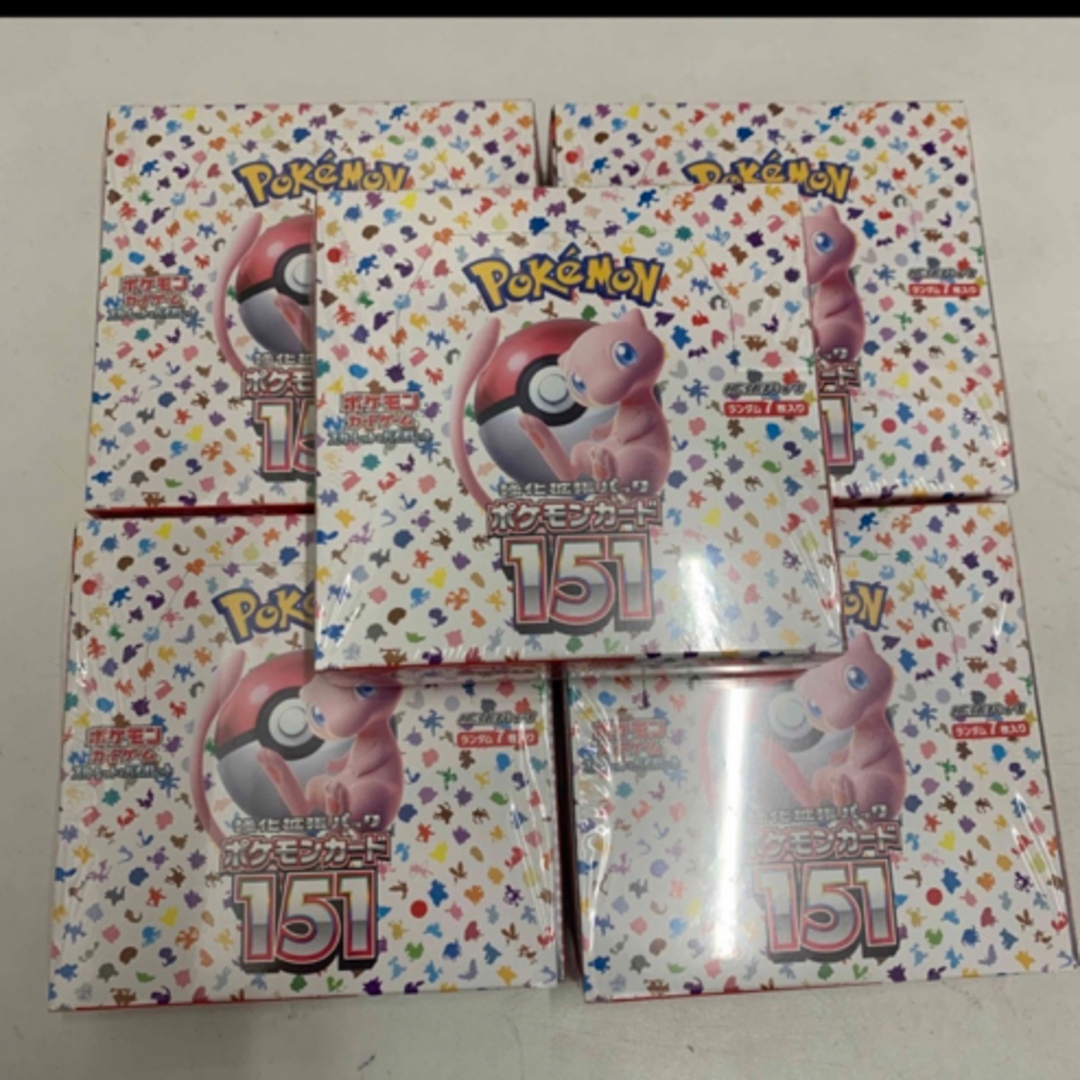 ポケモンカード151 box シュリンク付き 5box