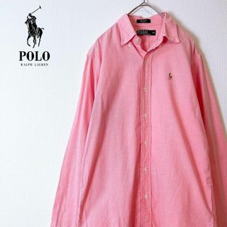 ポロラルフローレン(POLO RALPH LAUREN)のUSA 20　POLO RALPH LAUREN ピンク 長袖シャツ(シャツ)