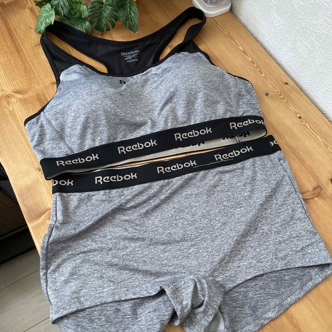 Reebok - 【リーボック】新品未使用品 スポーツブラセット グレー