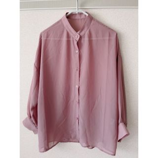 グレイル(GRL)の【新品・未使用】GRL♡シアーバンドカラーシャツ[dk958](シャツ/ブラウス(長袖/七分))