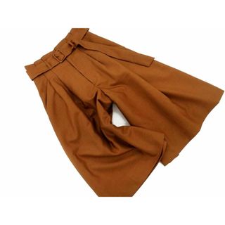 アバハウス(ABAHOUSE)のqualite カリテ アバハウス タック ガウチョ パンツ size0/茶 ■◆ レディース(その他)