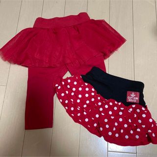 ベビーギャップ(babyGAP)の2枚セット☆60センチ＋ヘアアクセ(パンツ)