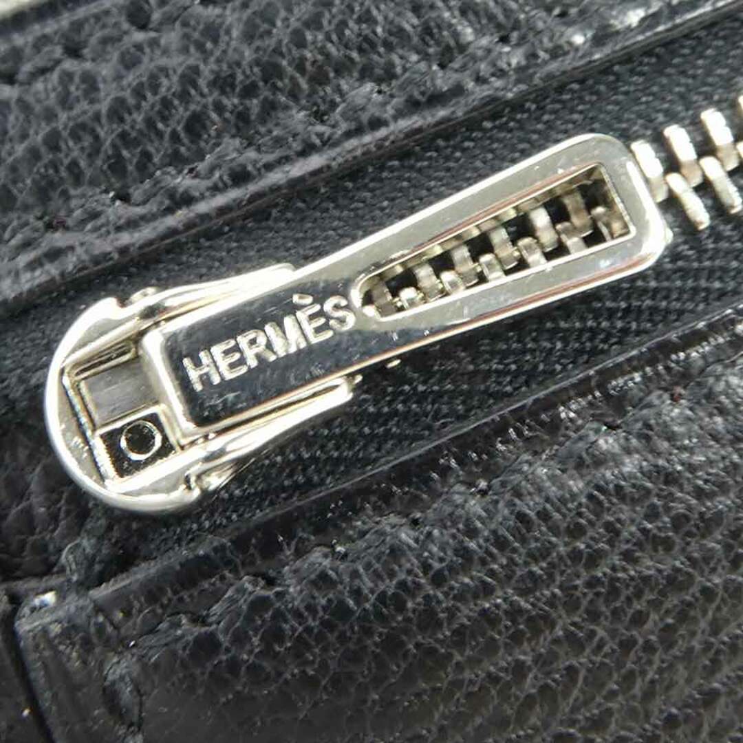 エルメス HERMES 二つ折り長財布 ベアンスフレ リザード ブラック ユニセックス 送料無料 99531a