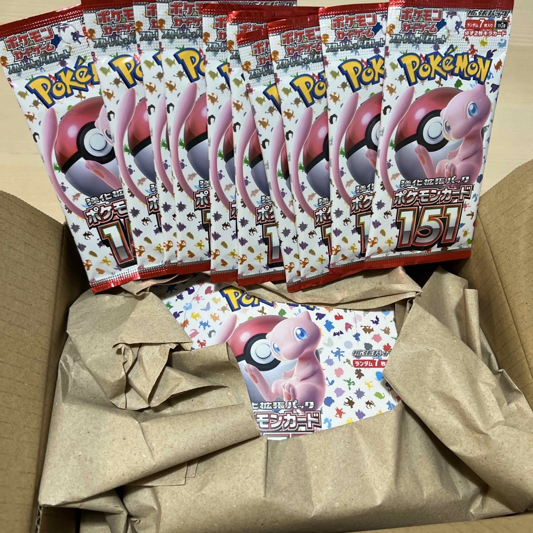 ポケモンカード151 シュリンク付き 1BOX + バラ10パック ...