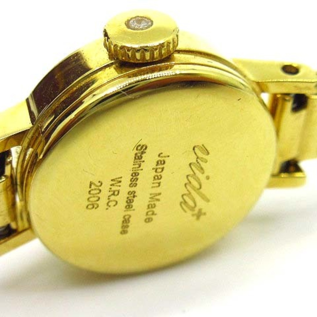 other(アザー)のヴィーダプラス VIDA+ Slant クォーツ 腕時計 ダイヤ 竜頭 ゴールド レディースのファッション小物(腕時計)の商品写真