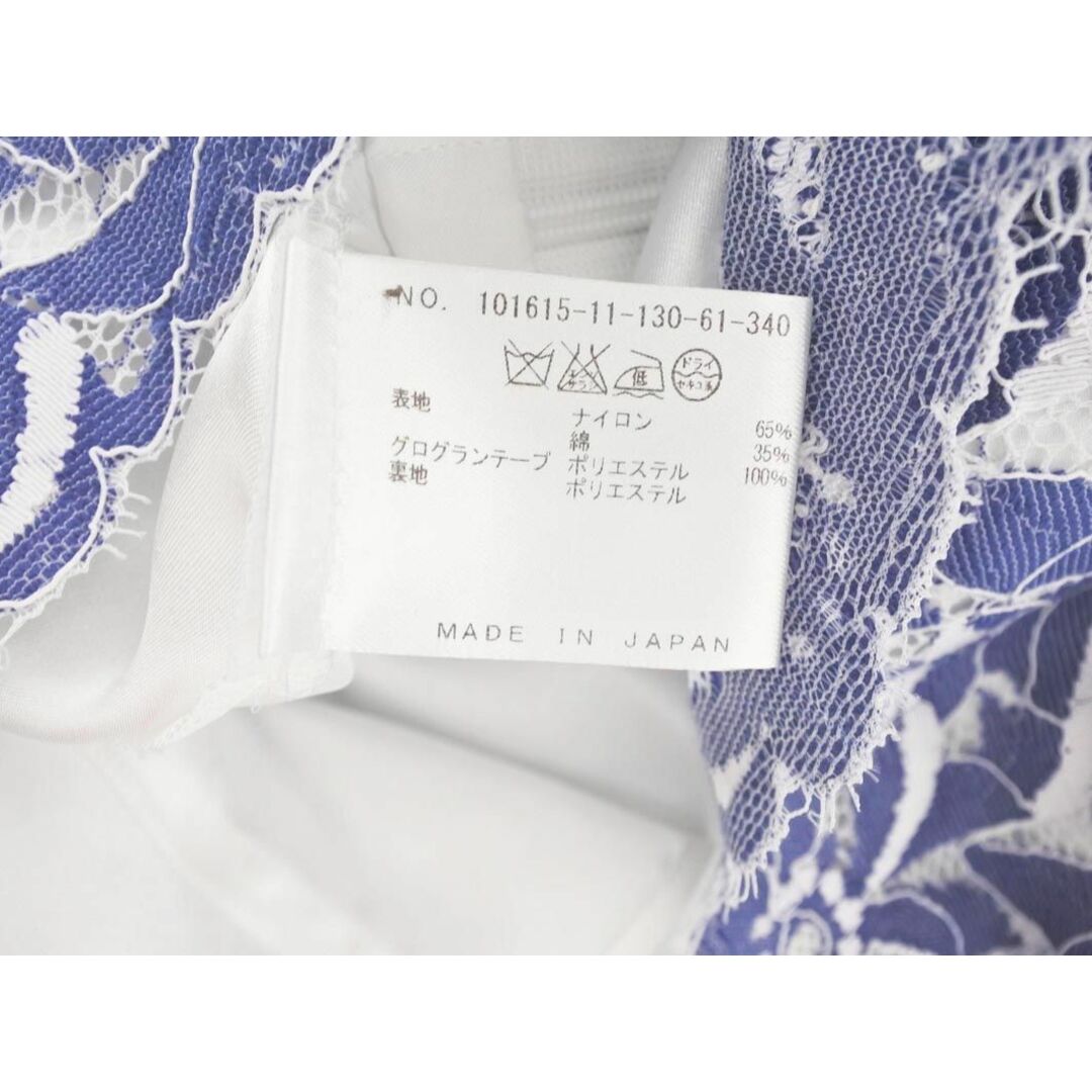 ANAYI(アナイ)のANAYI アナイ 総レース タイト スカート size34/白ｘ青 ■◆ レディース レディースのスカート(ミニスカート)の商品写真