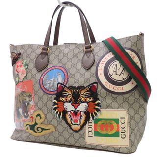 グッチ(Gucci)のグッチトートバッグ クーリエ トート ソフトGGスプリームキャンバス マルチカラー ベージュ ブラウン 40802057586(トートバッグ)