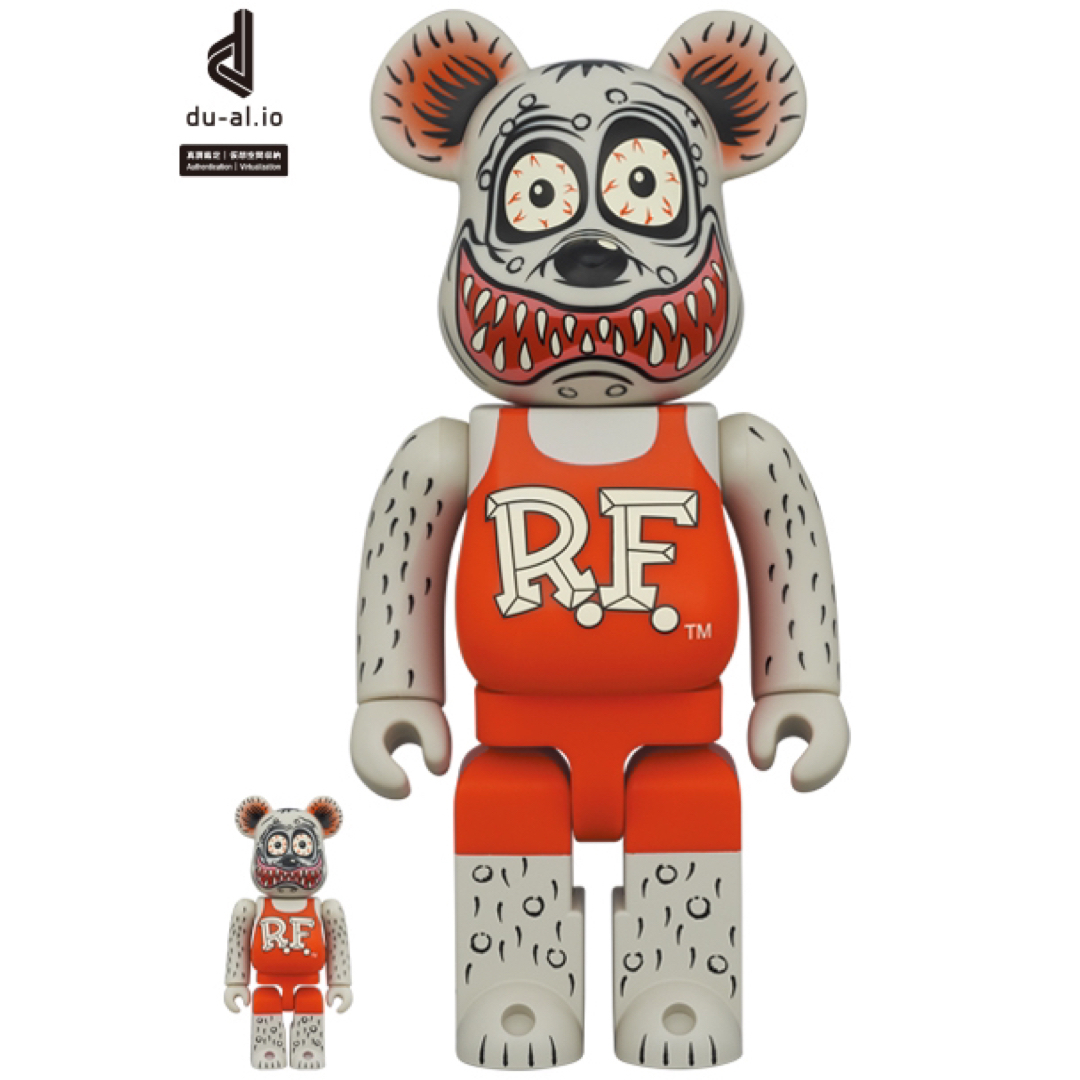 BE@RBRICK RAT FINK GRAY Ver. 100％ & 400％