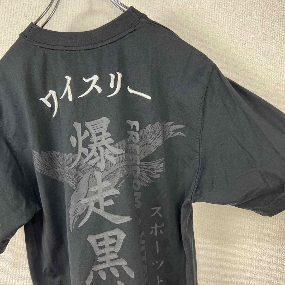 Y-3(ワイスリー)のY-3 半袖　Tシャツ　クラフトティー　黒　爆走黒鴉　XS 美品　刺繍 メンズのトップス(Tシャツ/カットソー(半袖/袖なし))の商品写真