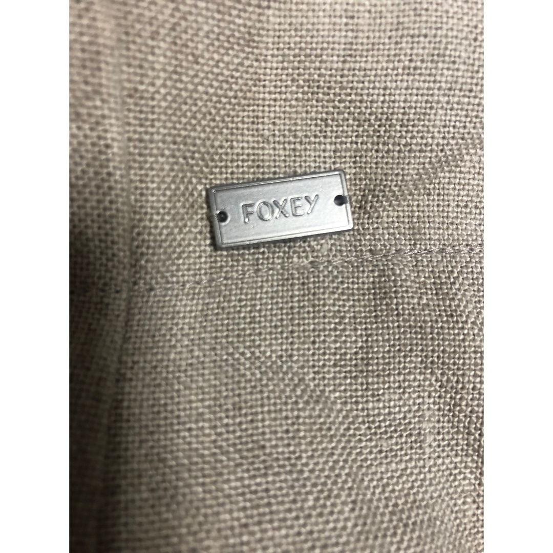 FOXEY(フォクシー)のfoxey フォクシー　ショートパンツ　linen short 38 ナチュラル レディースのパンツ(ショートパンツ)の商品写真